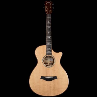 Taylor Custom 12-Fret Grand Concert Bear Claw Sitka Spruce Top Acoustic-Electric Natural image 4