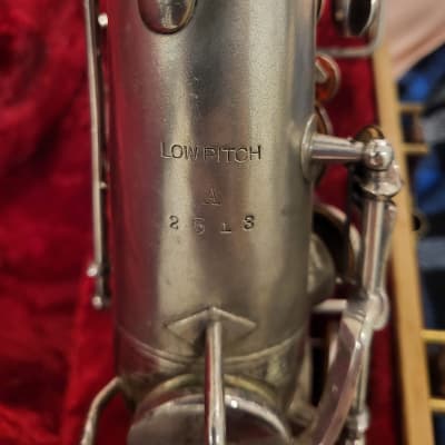Vintage Silver-Plated Alto Saxophone – Wurlitzer (Mead Cycle, Conn Stencil) – Plays Well, Original Neck, Extras Included image 8