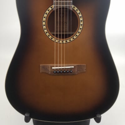 Teton STS100CEDVS Dreadnought with Electronics 2021 Dark Vintage Stain image 2