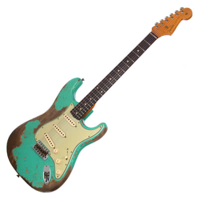Fender Custom Shop LTD Dual Mag II 1960 Stratocaster Super Heavy Relic - Aged Seafoam Green - Limited Edition Electric Guitar - NEW! image 5