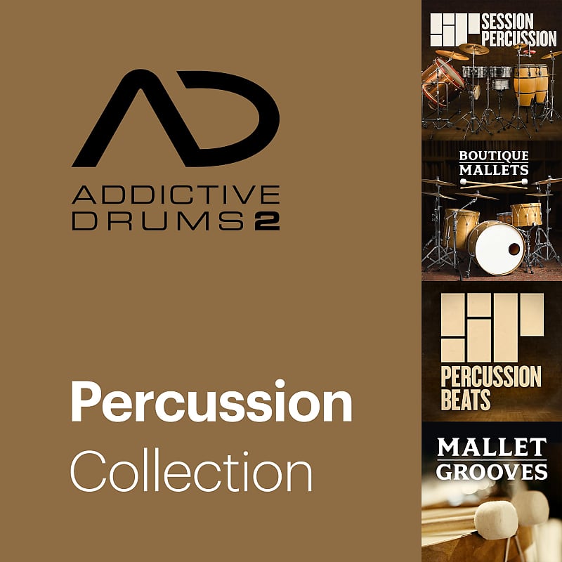 New XLN Audio Addictive Drums 2 Percussion Collection MAC/PC VST AU AAX Software - (Download/Activation Card) image 1