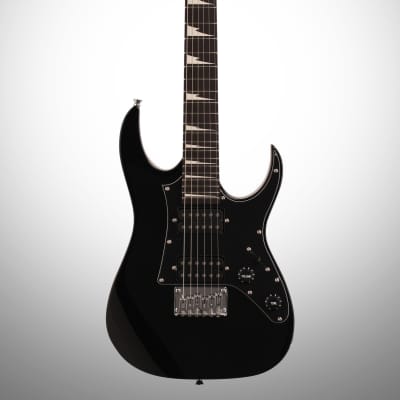 Ibanez GRGM21 GIO Mikro Electric Guitar, Black Night image 2