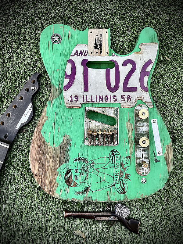 Pistols Crown Barncaster 2021 Custom guitar Art | Reverb