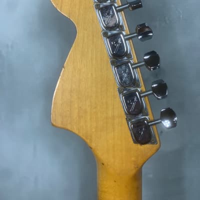 1973 Fender Stratocaster with 3-Bolt Neck, Maple Fretboard- Candy Apple Red image 9