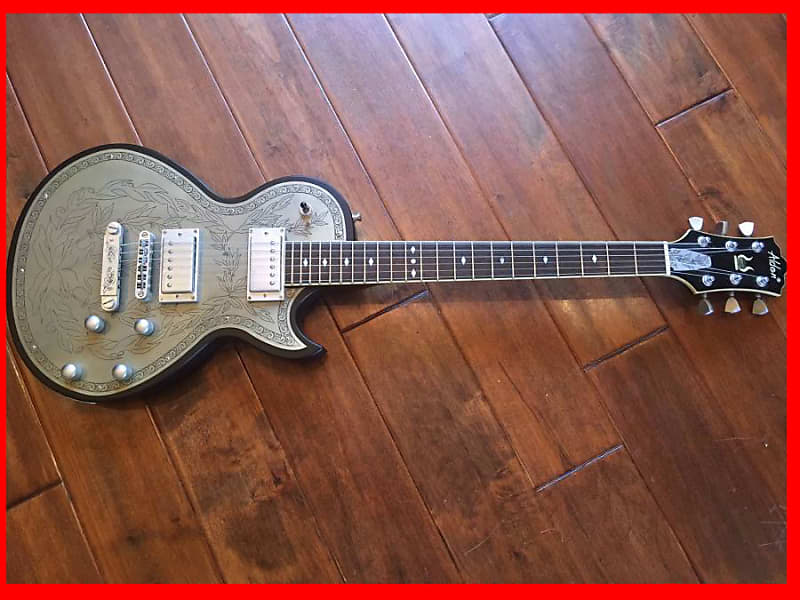 Alden Carved Metal Top Zemaitis style guitar (see/hear video!)