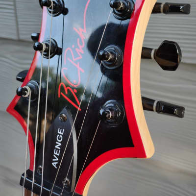 B.C. Rich Son of Beast " Avenge"  2001 Black with Red bevel Metal Monster Guitar! amazing image 9