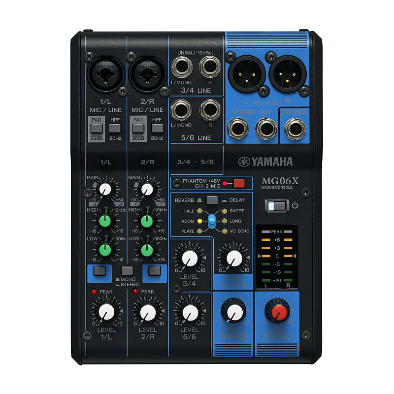 Yamaha MG06X 6-Channel Pro Audio Mixer image 1