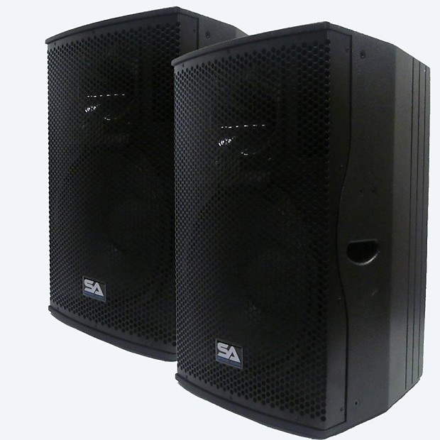 Seismic Audio Magma-15-PW-PAIR Active 1x15" Full-Range 2-Way 500w Powered Speakers (Pair) image 1