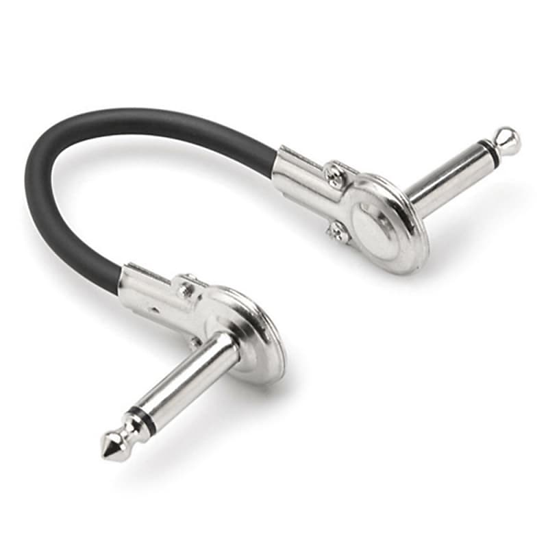 Hosa IRG-600.5 Guitar Patch Cable (Low Profile Right Angle Connectors, 6 Inch) image 1