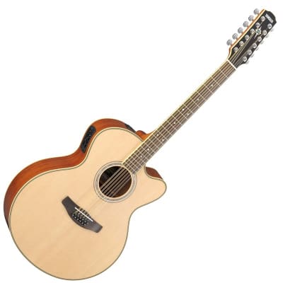 Yamaha CPX700II-12 12-String Acoustic-Electric Guitar Natural | Reverb