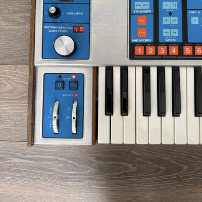 Moog Source Monophonic Analog Synthesizer with Patch Memory 1981 - 1985 - Blue
