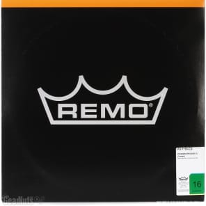 Remo Powerstroke P3 Coated Bass Drumhead - 16 inch with 2.5 inch Impact Pad image 3