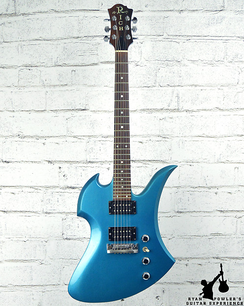 B.C.Richモッキンバード　ブルー B.C.Rich 80's Mockingbird Bass - リフィニッシュ シースルー