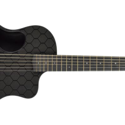 McPherson Touring Carbon Fiber Acoustic Guitar in Honeycomb Black 10009 image 2