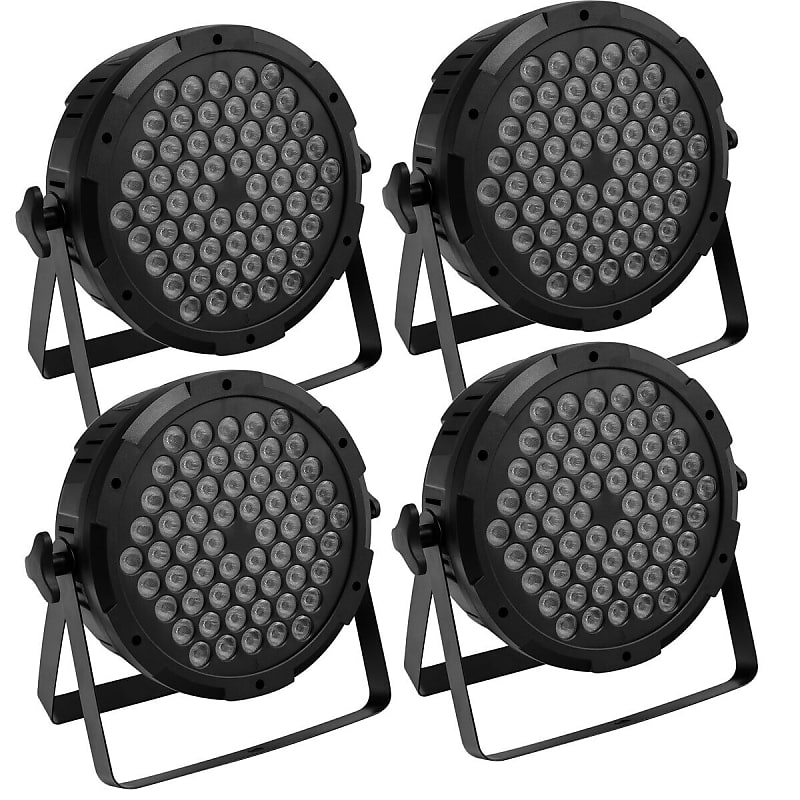 4X Rgb 3In1 Led Par Stage Lighting Dmx Par Can Light Dj Spot | Reverb