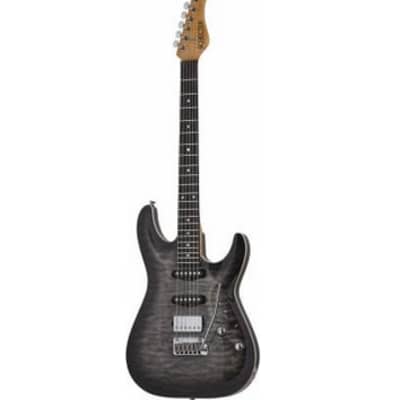 Schecter California Classic Series Electric Guitar w/ Case - Charcoal Burst image 2