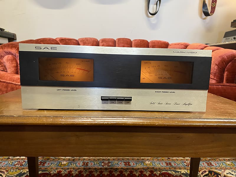 SAE Mark IVDM MK 4DM Stereo Power Amplifier 1970s 1980s  			