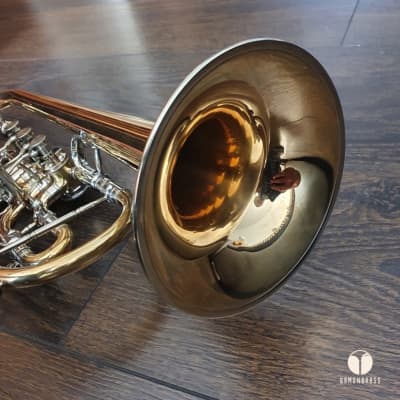 H. Ganter G3a C German Rotary Trumpet, Gamonbrass