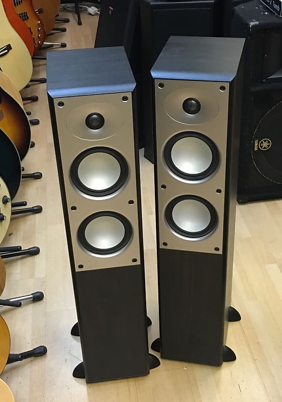 Mordaunt Short MS 906 Tower Black Silver British Hi-Fi speakers