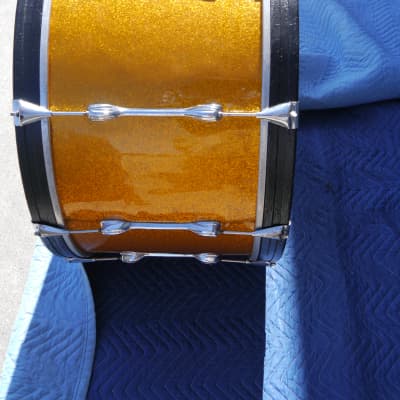 Slingerland Vintage 26 x14" Marching Bass Drum 1970's Sparkling Orange Pearl - CAN SHIP! image 7