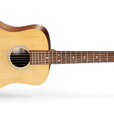 Cort ADMINIOP Standard Series Dreadnought 3/4 Size Mahogany Neck 6-String Acoustic Guitar w/Gig Bag image 2