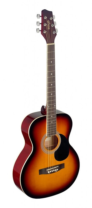 Stagg 4/4 sunburst auditorium Acoustic Guitar w/ Linden Top image 1