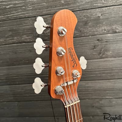 Sadowsky SMX MetroExpress Vintage JJ 5-String Fretless Tobacco Sunburst Electric Bass Guitar image 10