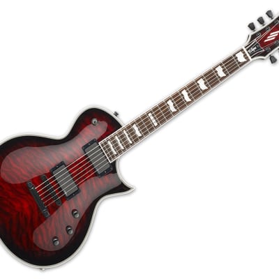 ESP E-II Eclipse QM Electric Guitar - See Thru Black Cherry Burst - B-Stock image 1