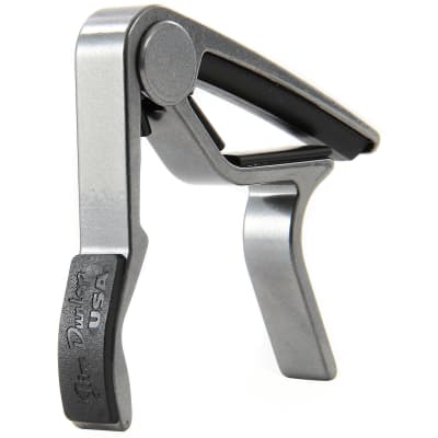 Dunlop 83CS Acoustic Guitar Capo - Acoustic Curved Trigger Capo, Smoked Chrome image 1