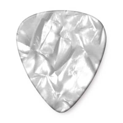 Dunlop 483P04XH Celluloid Standard Classics Extra Heavy Guitar Picks (12-Pack) 2010s White Pearl image 4