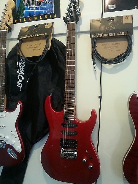 Washburn electric guitar red cheap