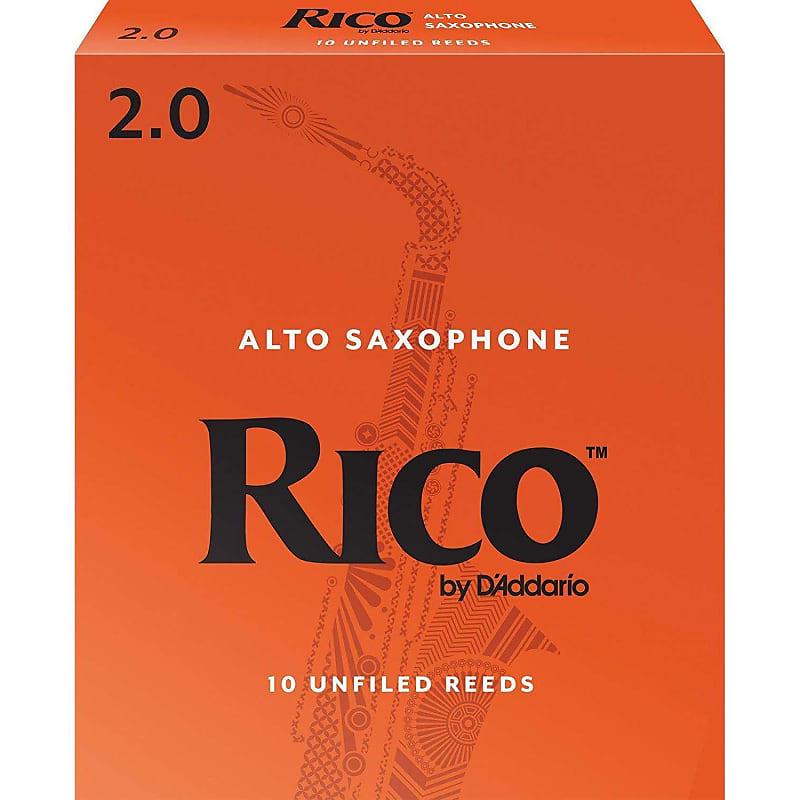 Rico Alto Sax Reeds, Strength 2, 10-pack image 1
