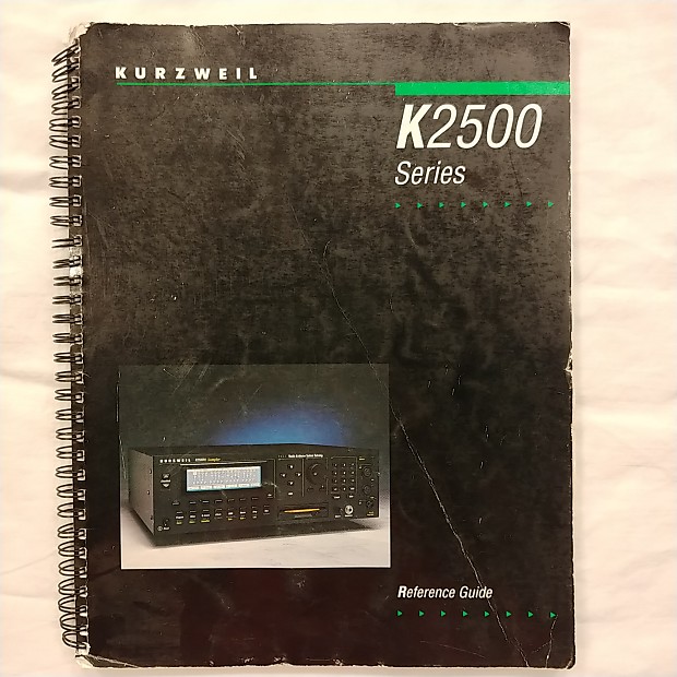 Kurzweil K2500 Series, Reference Guide 1995 Spiral Back image 1