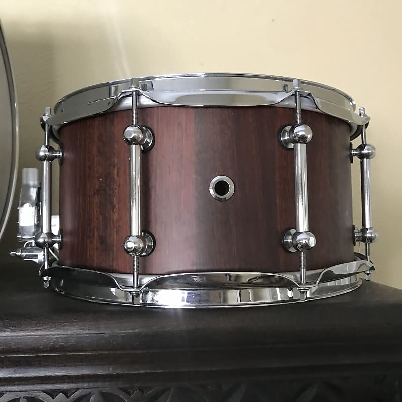 Brady Drums 7 x 13 Jarrah Block Snare Drum Dark Satin Wood - 2003