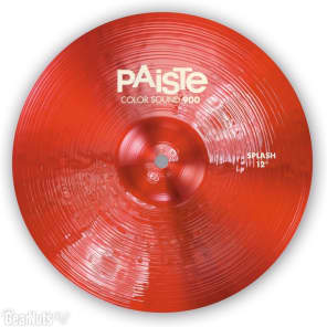 Paiste 12 inch Color Sound 900 Red Splash Cymbal image 2