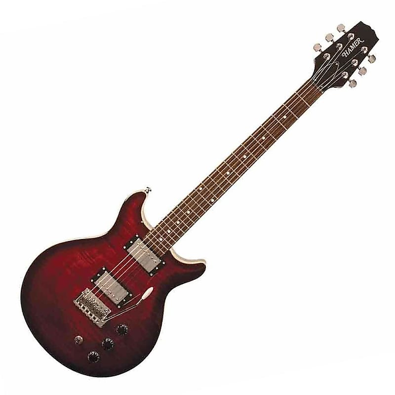 Hamer XT Series Double Cut 90s - Orange Flame Maple – Gray