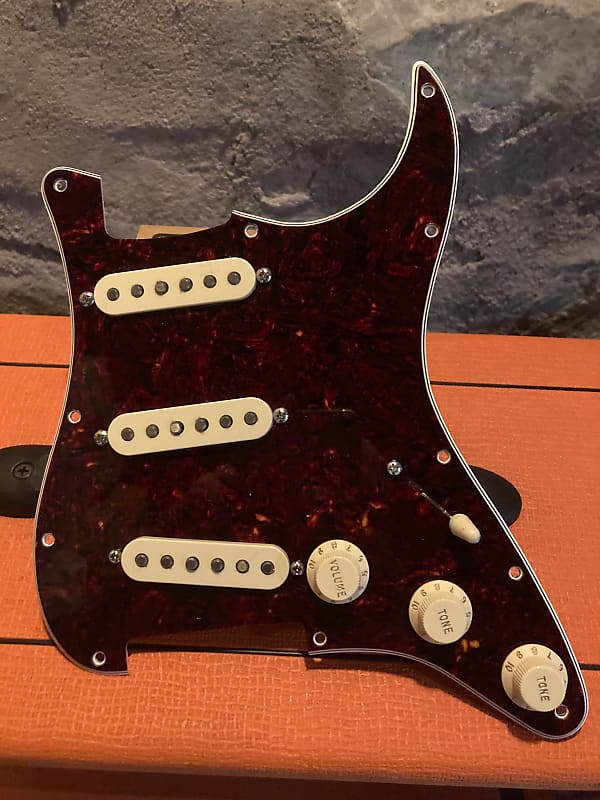 Fender Stratocaster Loaded Pickguard 2018 Tortoiseshell Reverb