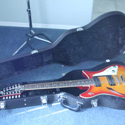 Duesenberg Double Cat Semi-Hollow 12-String Guitar 2010s - Fire Burst image 7
