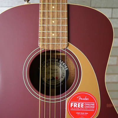 Fender California Series Malibu Player - Burgundy Satin image 4