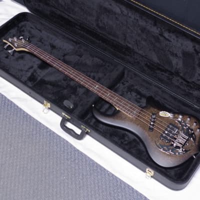 TRABEN Array Attack 4-string BASS guitar Black Burl w/ CASE - Rockfield Pickups for sale