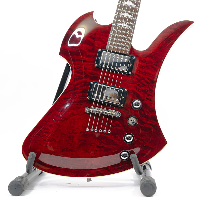 2011 B.C. Rich Mockingbird Masterpiece Translucent Red w/ Quilted Maple  Top, Padded Gigbag | Reverb Australia