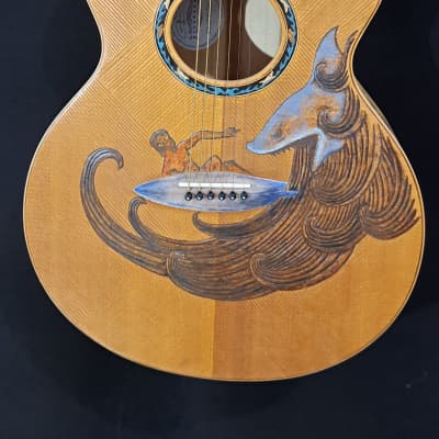 Blueberry NEW IN STOCK Handmade Acoustic Guitar Grand Concert Surfer image 6