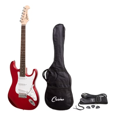Casino ST-Style Electric Guitar Set (Candy Apple Red) for sale