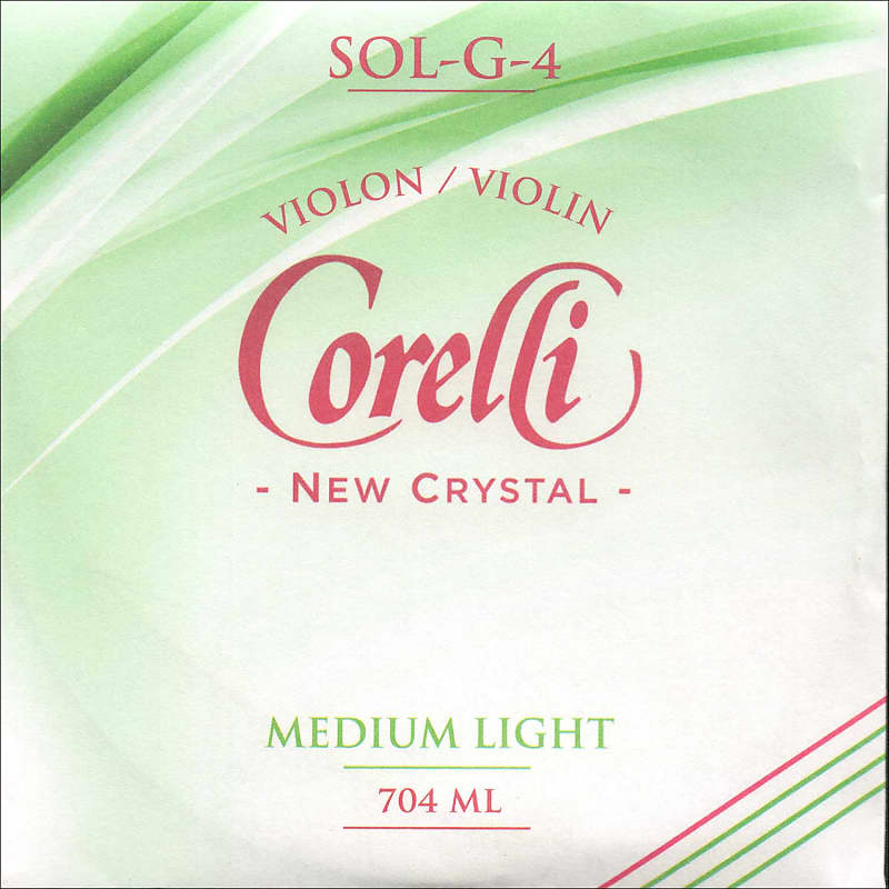 Corelli Corelli Crystal 4/4 Violin G String - Silver/Stabilon - Thin(light-medium) Gauge image 1