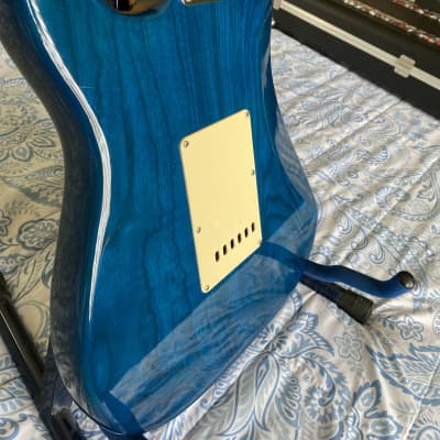 Rockoon Schaller Super Material Guitar 80s-90’s - Trans Blue image 5