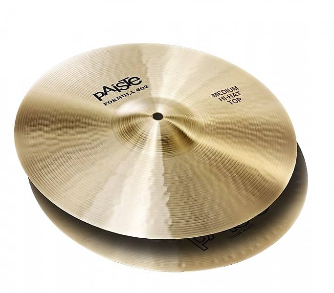 Paiste 15-Inch Formula 602 Classic Sounds Series Medium Hi-Hat Cymbal Top with Full & Crisp Chick Sound (1043815) image 1