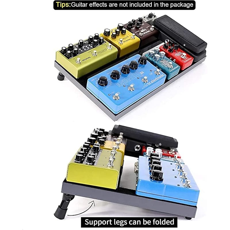 Pedal Board,With Completely Isolated Power Supply ,19*5 Inch 1.8 LB  Aluminium Alloy Guitar Pedalboard, Included Carrying Bag , Pedal