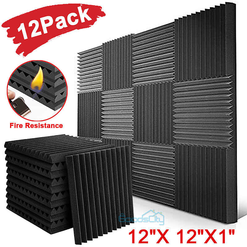 12 Pack Paneles esponjas acusticos espuma para estudio | Reverb