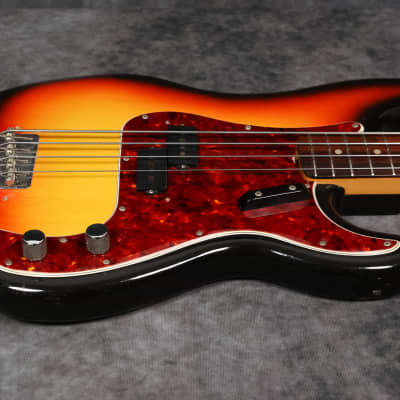 1965 Fender Precision Bass - Sunburst - OHSC image 12