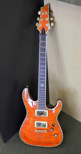 Schecter c1 deals elite orange